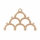 Cymbal ™ DQ metal ending Lakos IV for 8/0 beads - Rose gold